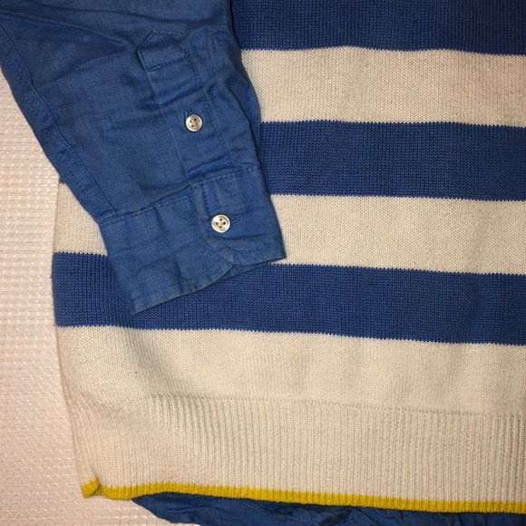 TCP Children’s Place Blue Linen Shirt Vest 7/8 Set - Picture 3 of 3